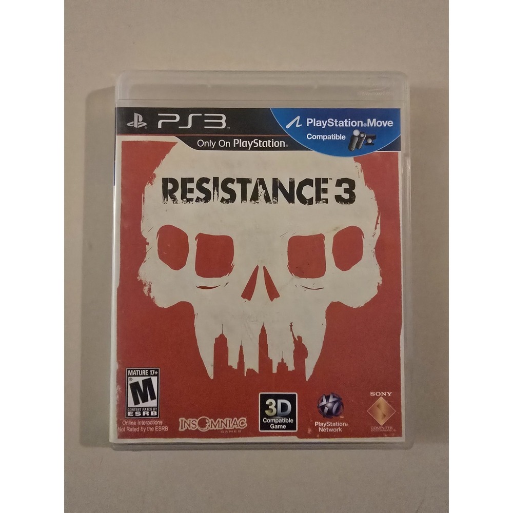 Resistance 3 Sony PlayStation 3 PS3 Game Complete w/ Case & Manual